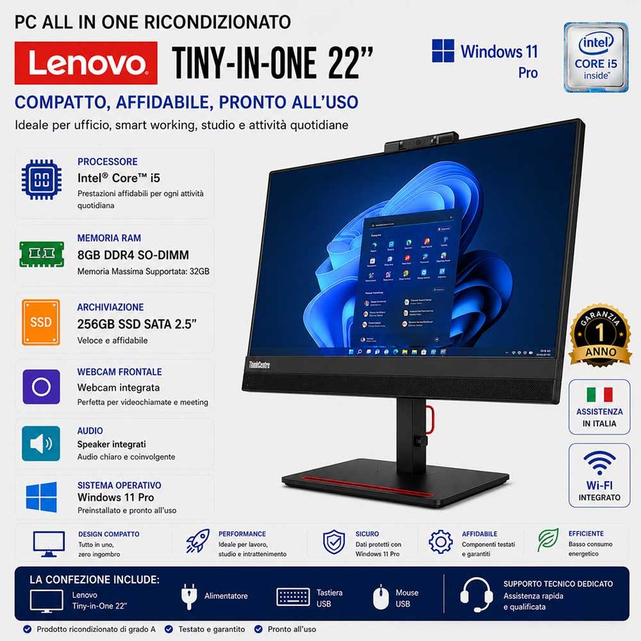 PC Computer All in one Ricondizionato i5